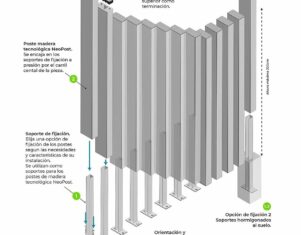 Cómo instalar un panel de ocultación en el jardín, según Neoture