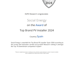 Social Energy® reconocida como la Mejor Compañía Instaladora del Año 2024